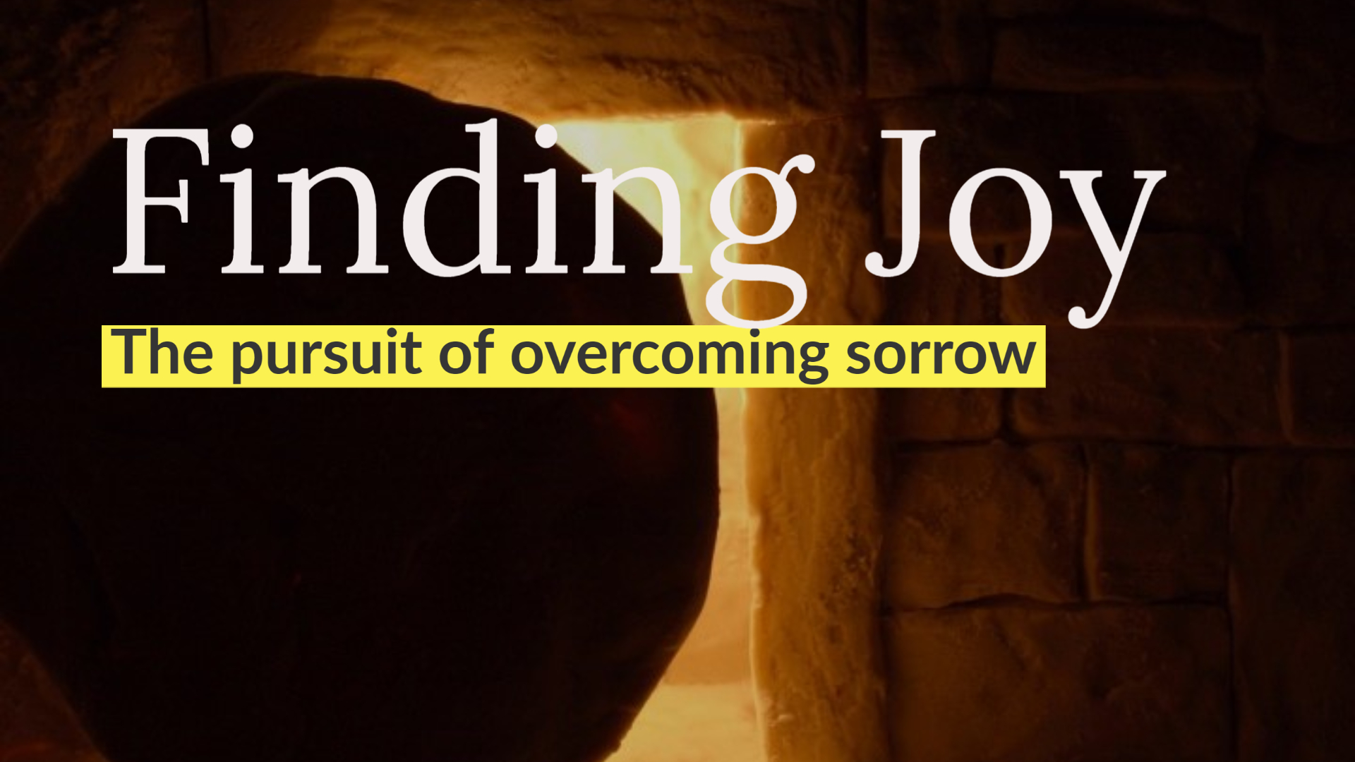 Our Sorrow Is Turned To Joy In Christ