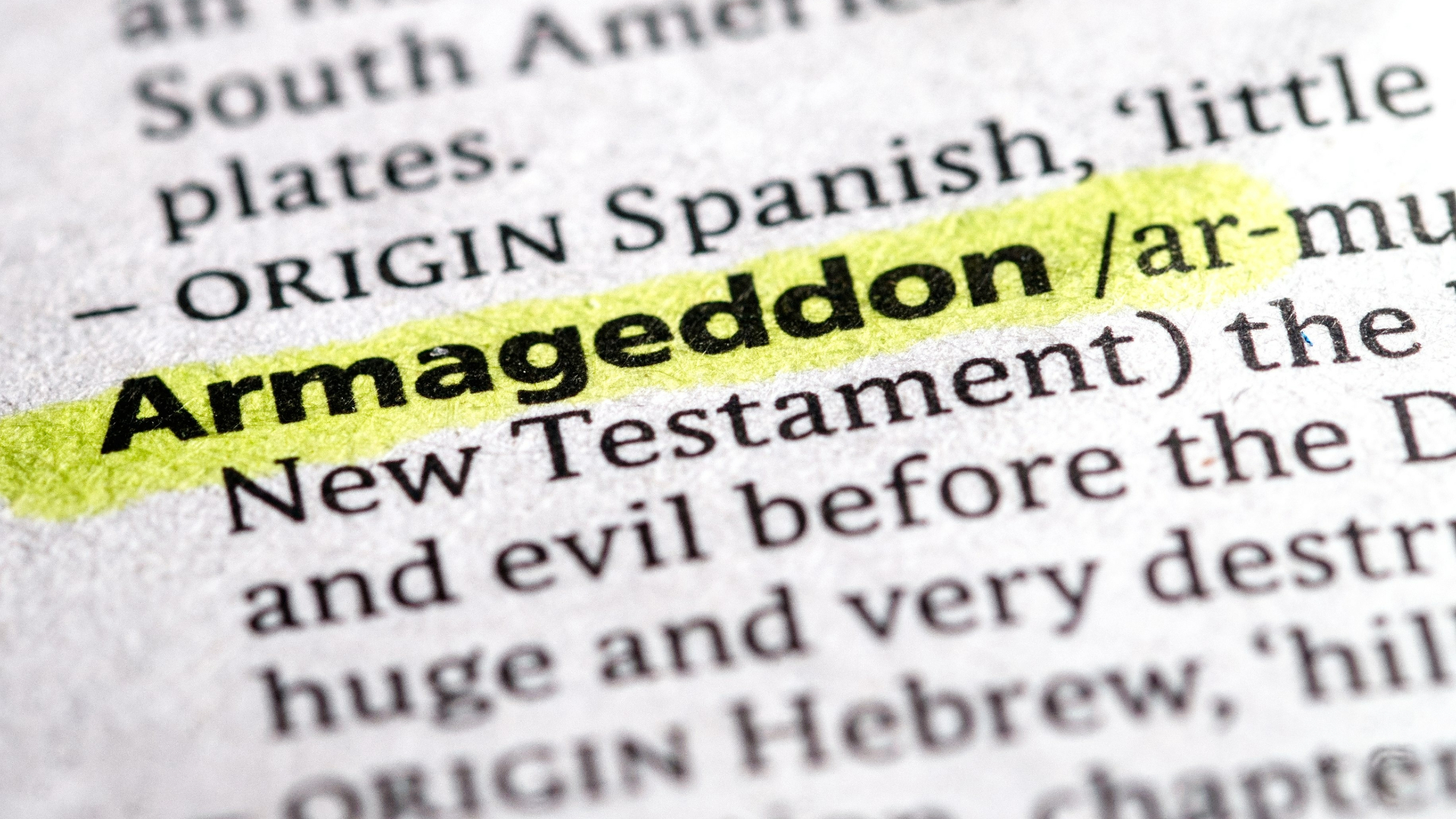 Armageddon And The Thousand Year Reign
