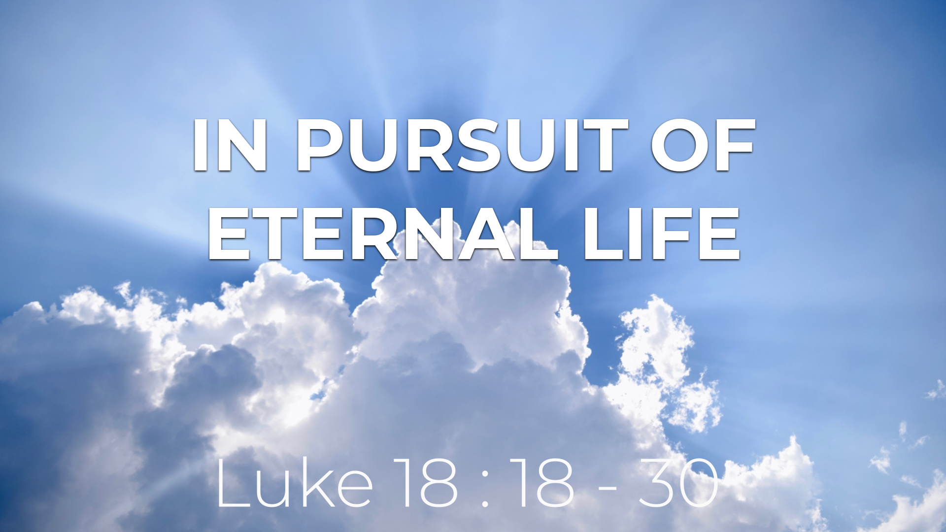 In Pursuit of Eternal Life