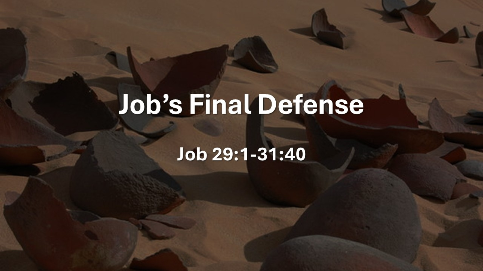 Job’s Final Defense