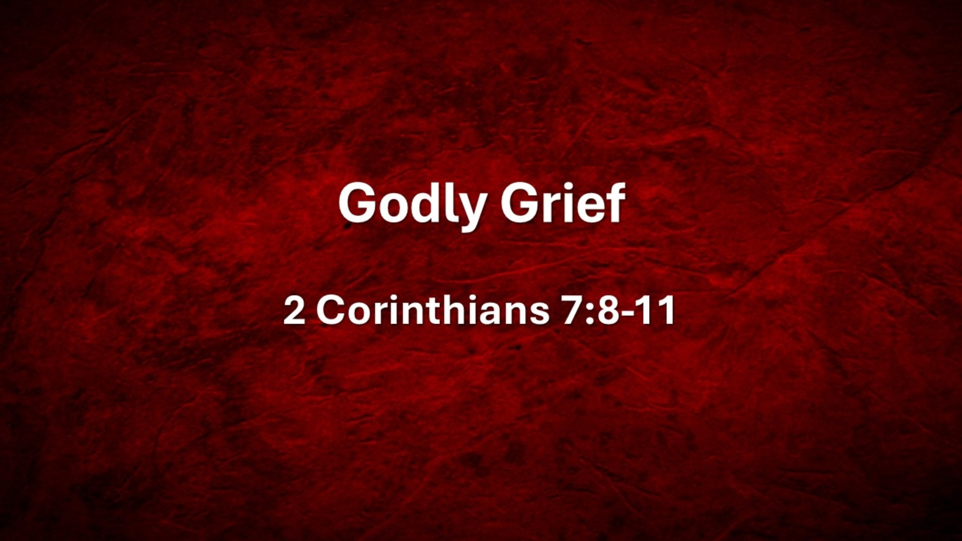 Godly Grief