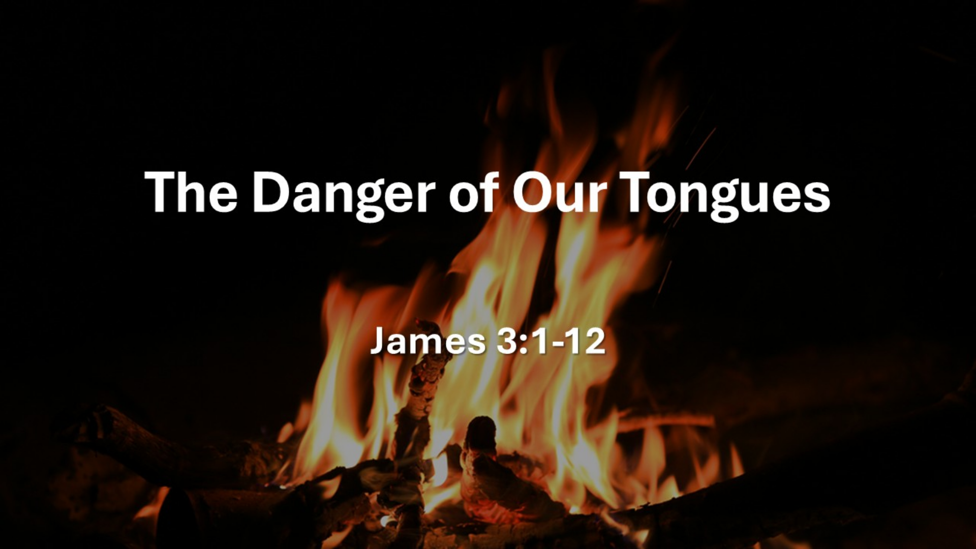 The Danger of Our Tongue